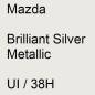 Preview: Mazda, Brilliant Silver Metallic, UI / 38H.